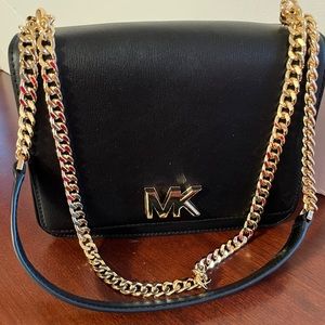 MK Large Chain Leather Bag